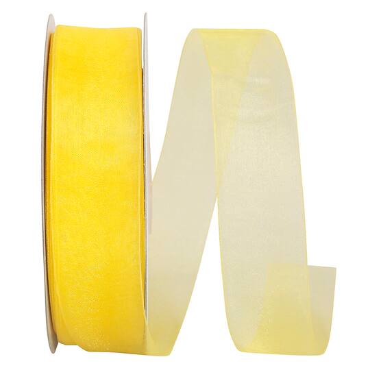 JAM Paper 1.5" x 100yd. Sheer Chiffon Mono Ribbon